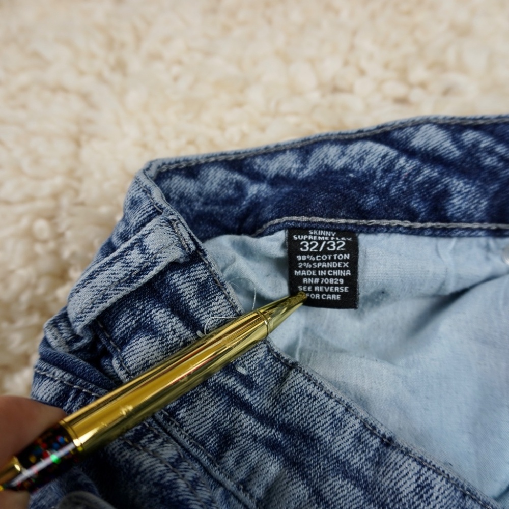 Rue 21 Premium Denim Jeans Side Stripe Skinny Tag Size 32 X 32 See Photos - Picture 8 of 13